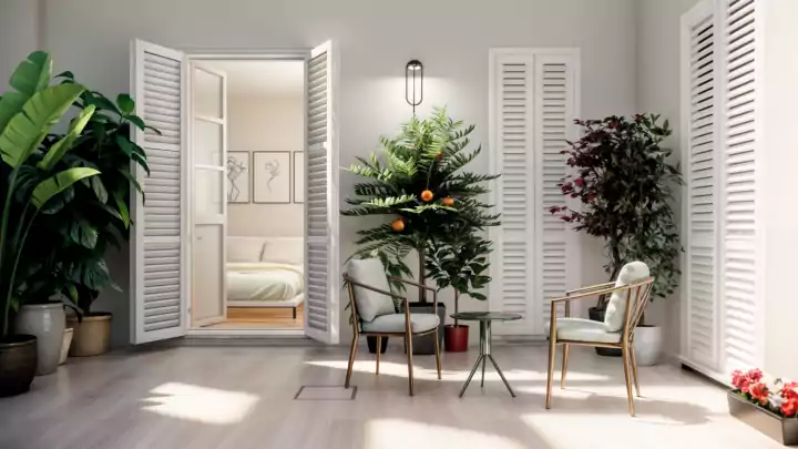 Cortile con verde Residenza Stampace